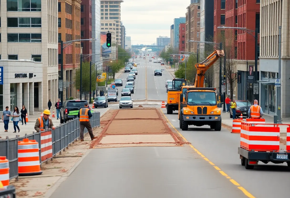 Construction in Moorhead revitalizing the downtown area