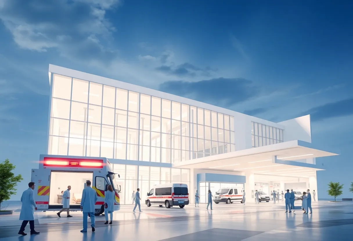 Architectural rendering of the Alaska Native Medical Center expansion