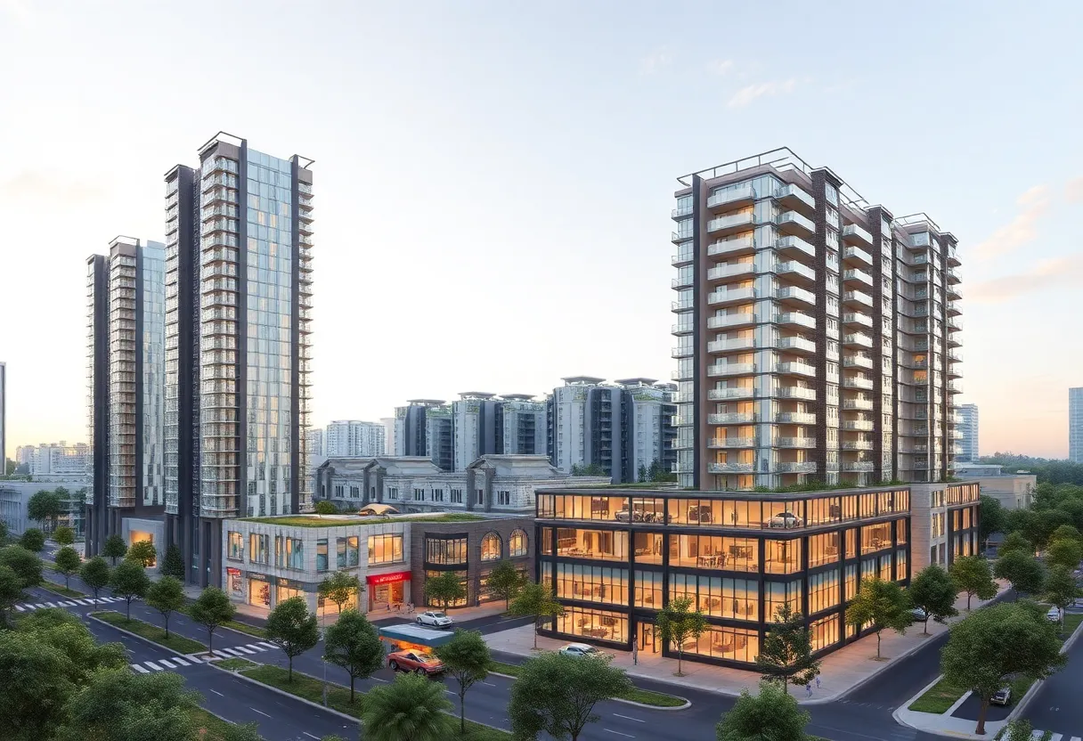 Rendering of Beitel Group's mixed-use development in Mott Haven