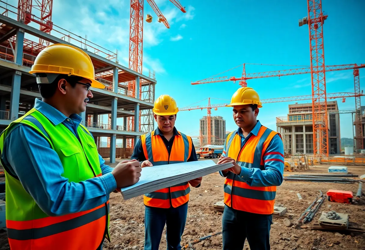 BIM Technology at a construction site in Sabah