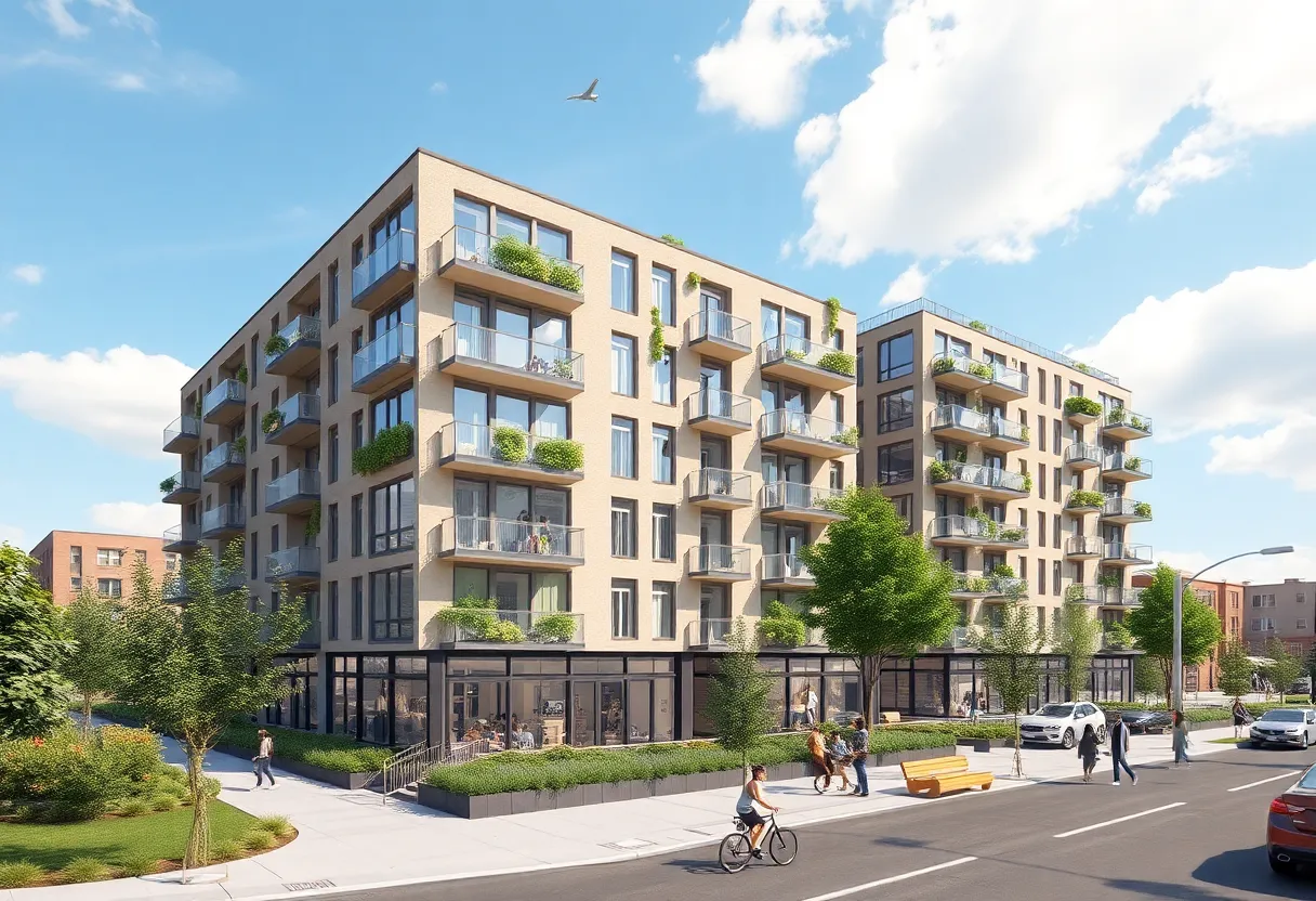Rendering of affordable housing on Coney Island