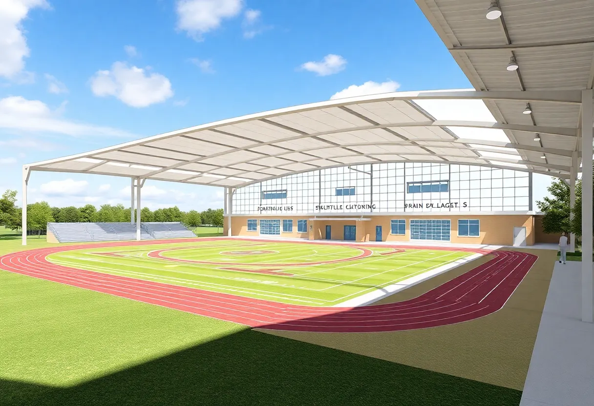 Design concept of athletic facility upgrades at District 218 schools