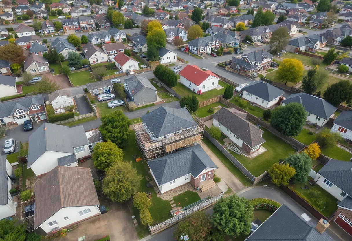 Construction site of a home in Florida with visible issues
