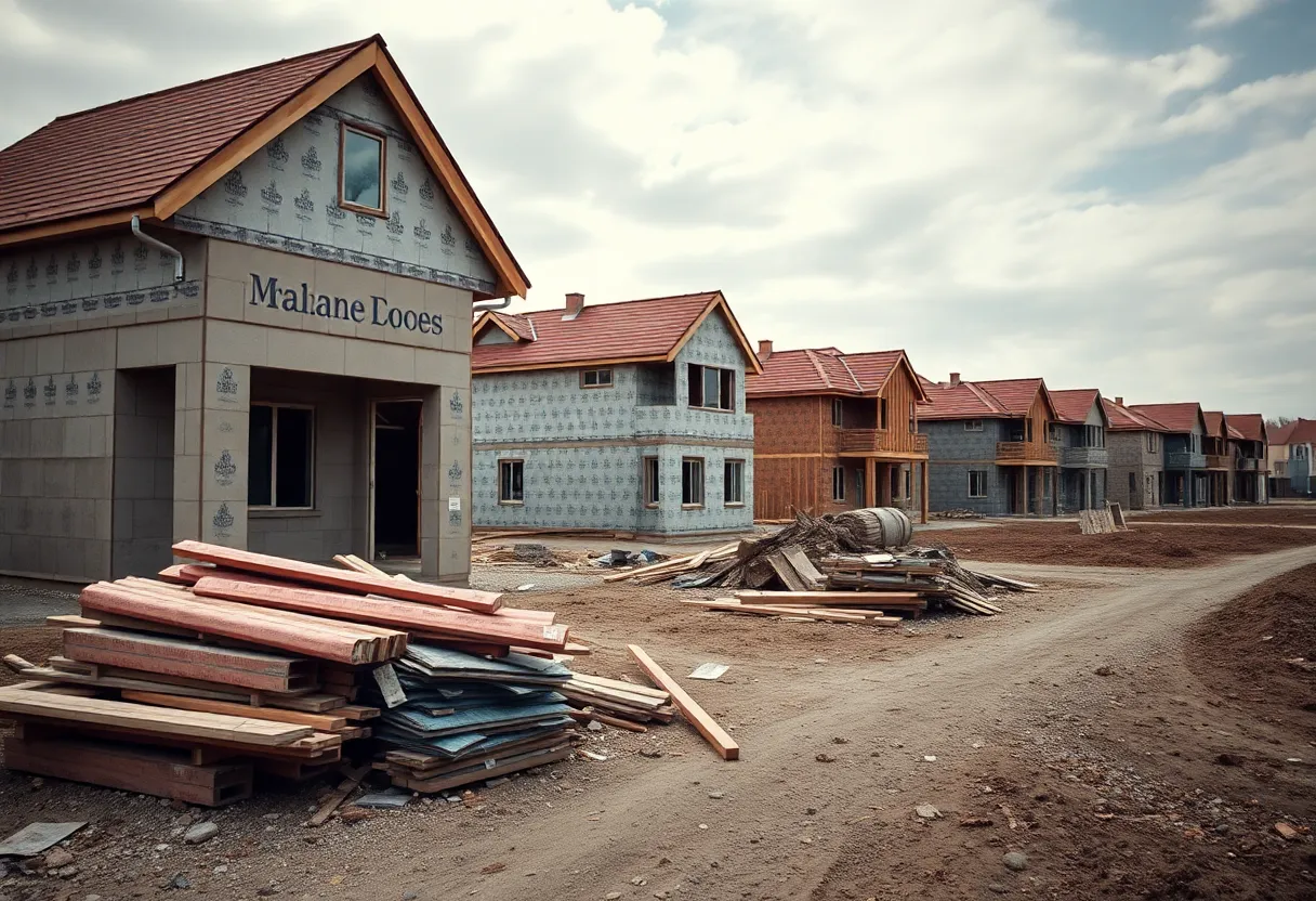 An incomplete construction site reflecting financial mismanagement