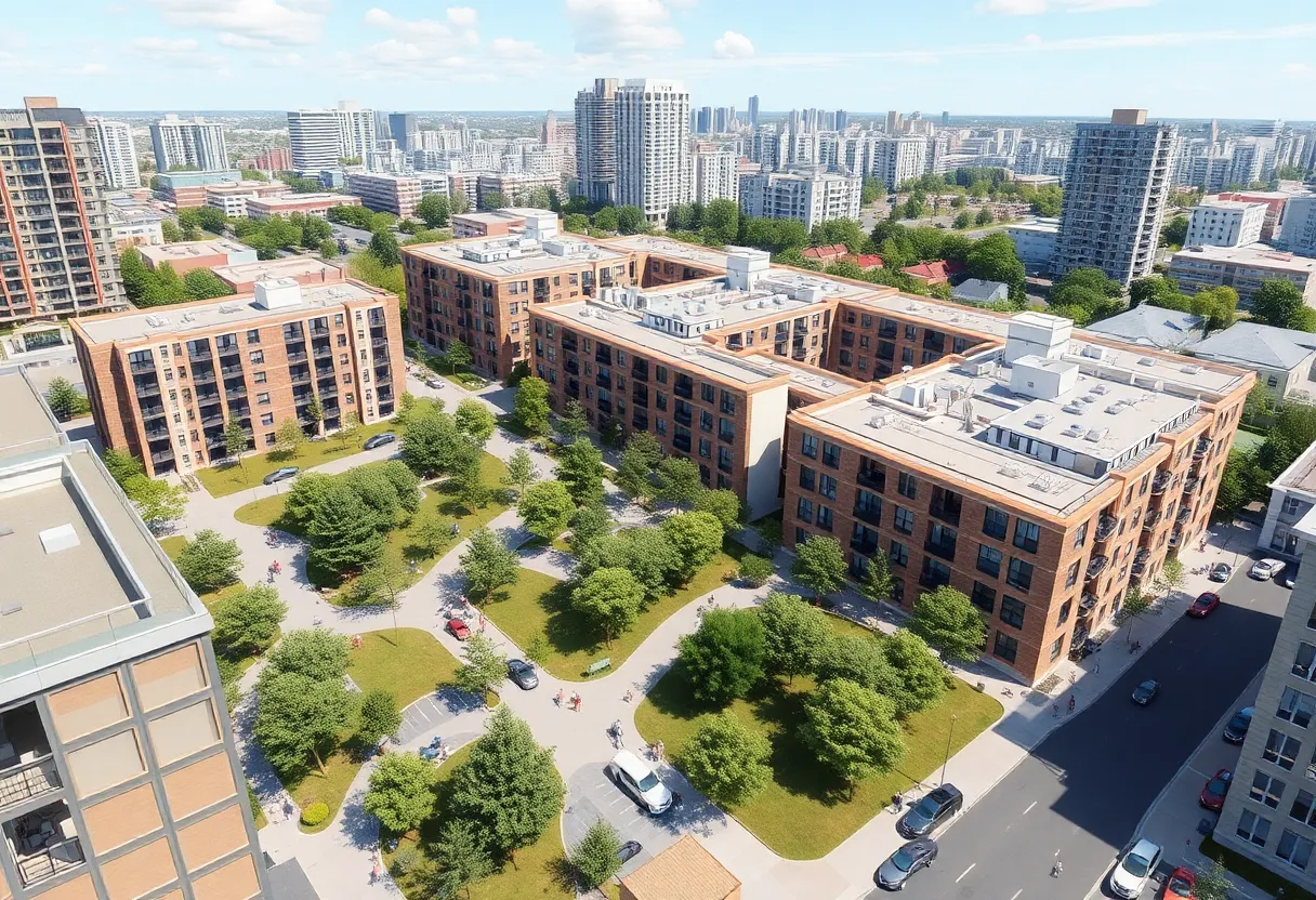 Conceptual image of Overland Park Plaza II's mixed-use development.