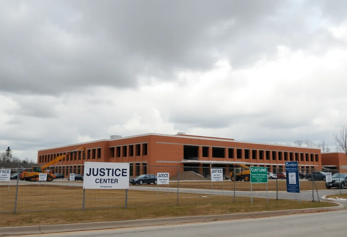 Construction site for Barren County Justice Center