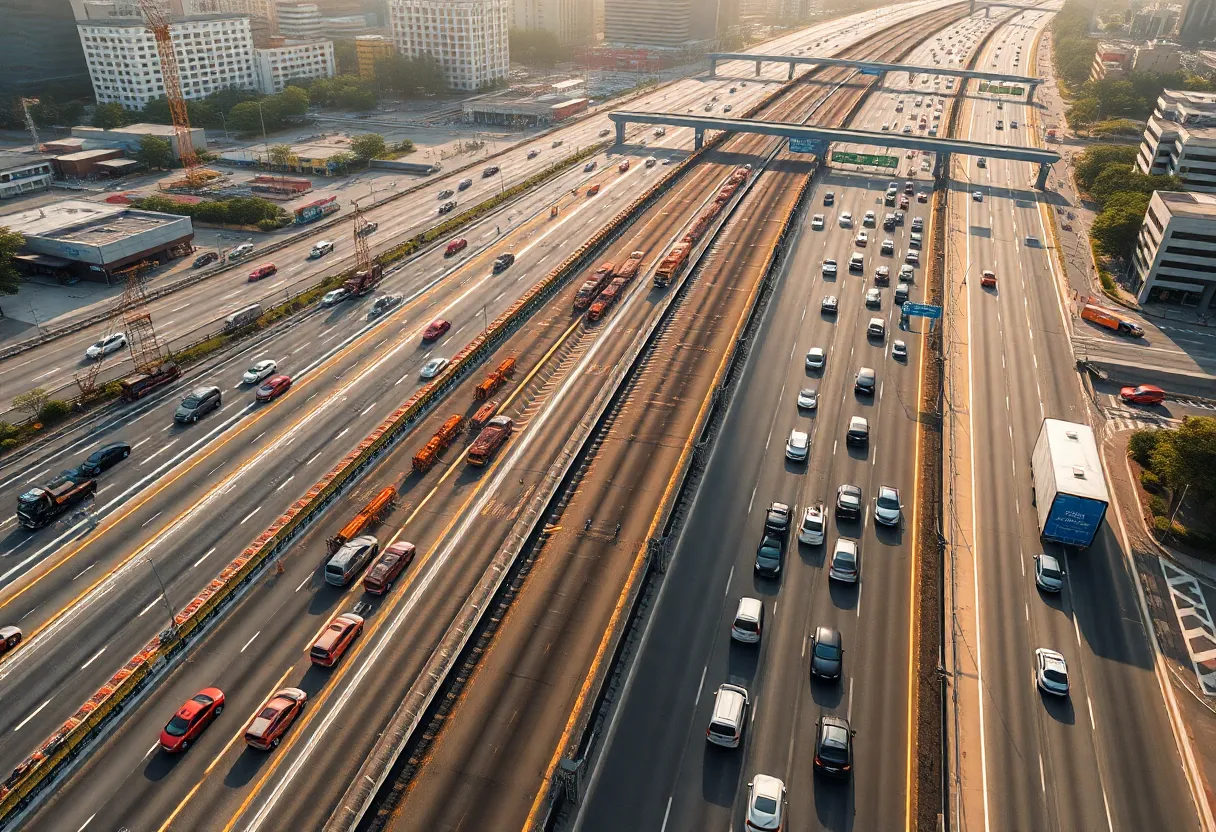 Construction site of I-275 expansion project in Florida
