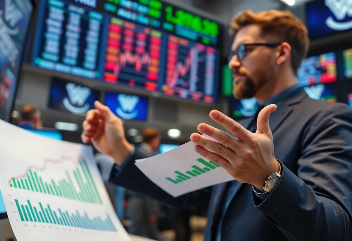 Financial analyst reviewing INNOVATE Corp stock trends