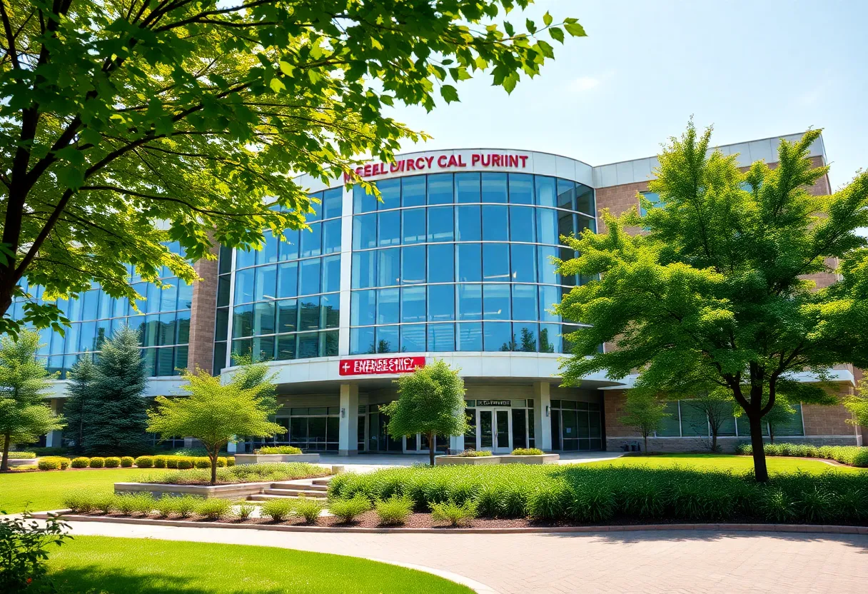 Architectural rendering of the expanded Memphis medical center.